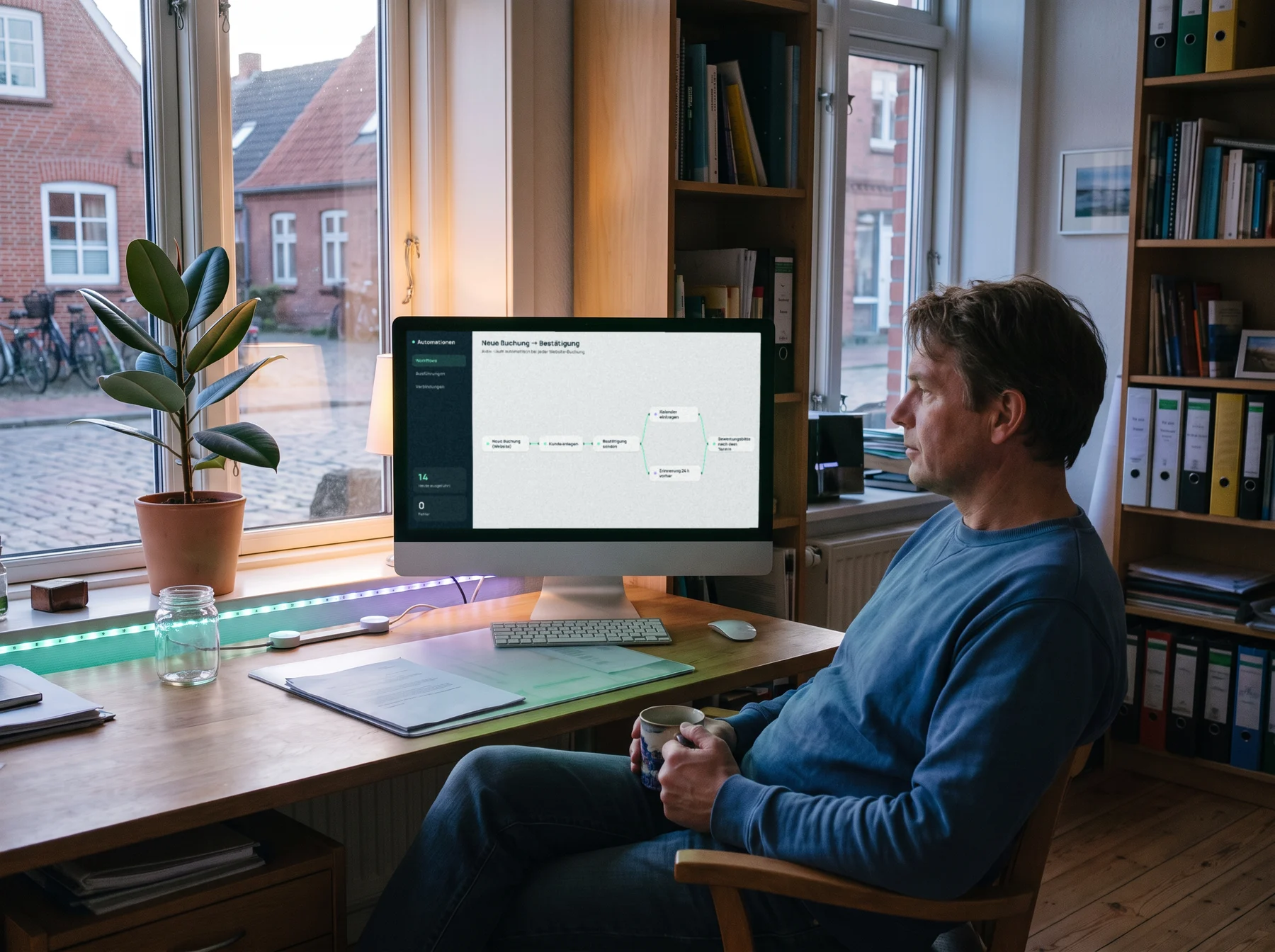 Automationen – Synectos Bildwelt — KI-generiertes Bild